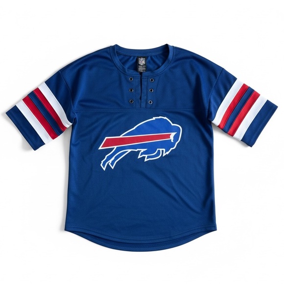 Nfl Apparel Tops - NFL Buffalo Bills Jersey Shirt Blue Team Apparel Short Sleeve Football Top S
